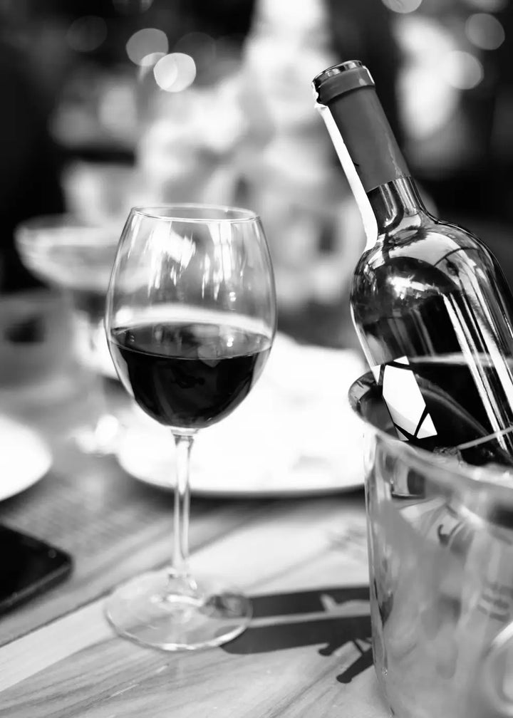 Leinwandbild - Red Wine Glass