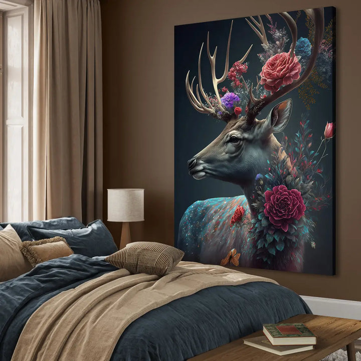 Akustikbild - Deer with flowers