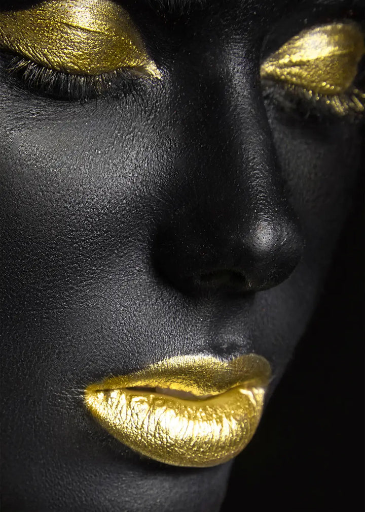 Leinwandbild - Black & Gold