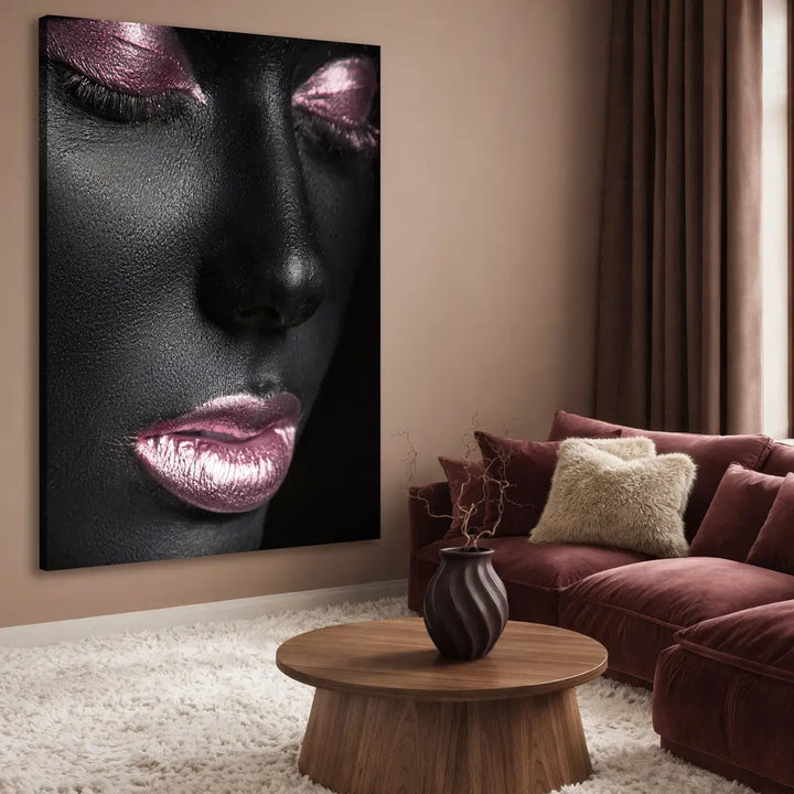 Leinwandbild - Black & Pink