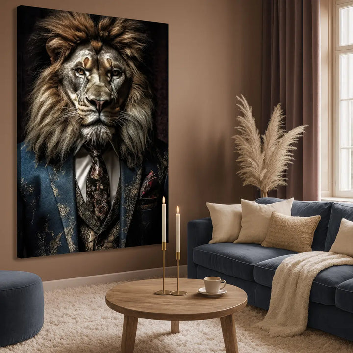 Leinwandbild - Lion Man